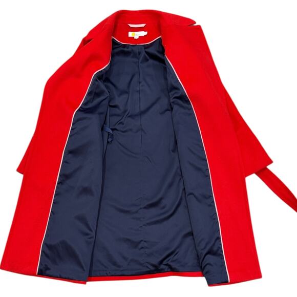 Boden Lindfield Wrap Coat In Cherry Red - Picture 10 of 10